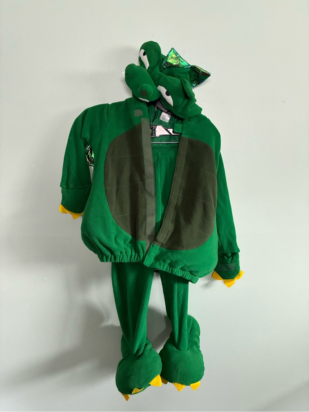 Halloween Green Winged Dragon Costume Boy's Toddler Kids Old Navy 4T-5T 2 piece